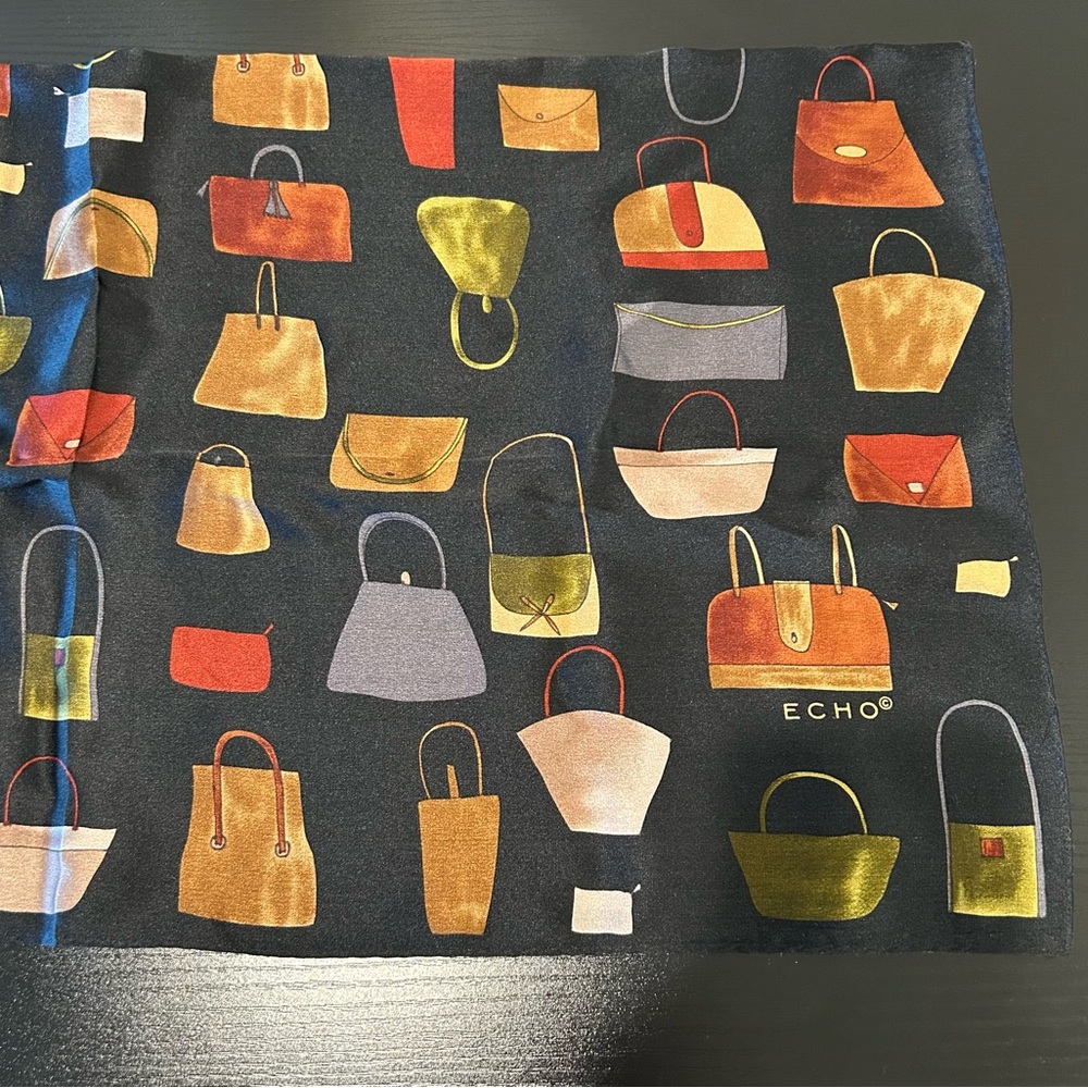 Never worn Echo Women's Tote Bag Print Scarf - Black and Multicolor